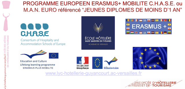 Lire la suite à propos de l’article PROGRAMME EUROPEEN ERASMUS+ MOBILITE C.H.A.S.E. ou M.A.N. EURO au lycée de Guyancourt