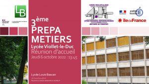 Lire la suite à propos de l’article Accueil Classe de troisième prépa-métiers au lycée Louis Bascan de Rambouillet